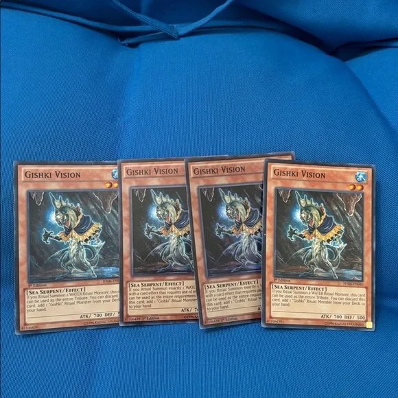 Yugioh Card Gishki Shadow And Vision Water TypeMonster 1stEditionShiny1996 NWOTS Yugioh Card Gishki Shadow And Vision Water TypeMonster 1stEditionShiny1996 NWOTS